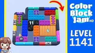 Color Block Jam Level 1141 Solution Walkthrough