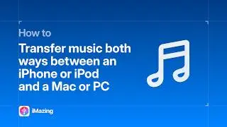 Transfer music both ways between an iPhone or iPod and a Mac or PC