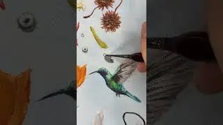 Painting a Fairy, Crystal, and Charm #art #painting #diy #funny #tutorial #satisfying #craft #nature