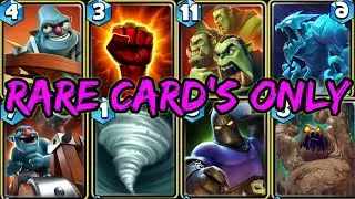 Castle crush - All Rare card's in one Deck! - Only Using Rare card's! - Castle crush Gameplay