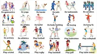 collocations with sports  Do, play, go | Speak English with beginners | English speaking practice