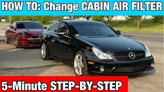 HOW TO Replace CABIN AIR FILTER on 2005-2011 Mercedes Benz CLS