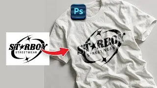 Adobe Photoshop Tutorial   Add Logo or design on t shirt