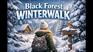 Black Forest Winter Walk ❄️ | 4K | Relaxing Ambient Music to Calm Your Mind
