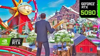 Fortnite Michael Scott Skin Gameplay | RTX 5090 4K MAX Graphics + Ray Tracing ON #fortnite
