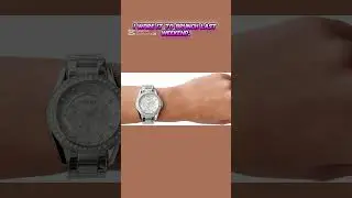 Fossil Riley Women's Watch with Crystal Accents and Stainless Steel Bracelet Band