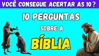 10 PERGUNTAS  COMENTADAS SOBRE A BÍBLIA  NO QUIZ BÍBLICO  🙏 TESTE SEUS CONHECIMENTOS