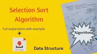 Selection Sort Algorithm | Easy Explanation | Data Structure