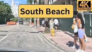 Driving in South Beach Miami, Florida on a Busy Day 1