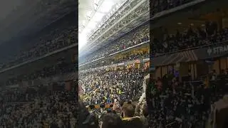 Fener fans singing &ldquo;Last of Mohicans&rdquo; at UEFA match💛💙 #uefa #fenerbah&ccedil;e #istanbul #anderlecht