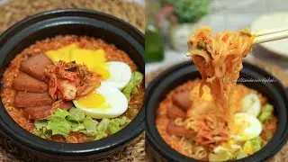 BUDAE JIGGAE ARMY STEW RAMYUN | Upgrade your instant ramen! | Just a regular HOME COOKING series