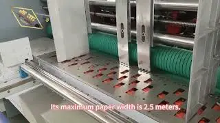 The leading edge paper feeding automatic thin blade slitter score machine
