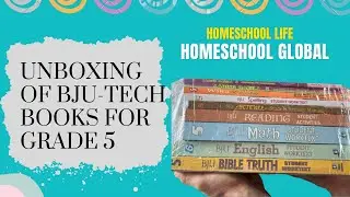 Homeschool Global Textbooks for Grade 5 BJU Press Unboxing #homeschooling #homeschoolglobal #china