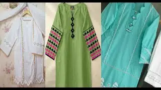 Stylish Lawn  Plain Suit Designs For Summer ONE COLOR DRESS DESIGNS 2023||PLAIN KURTI fashionholic
