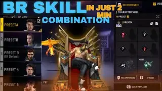 BEST BR SKILL COMBINATION| AFTER UPDATE 🤯| BEST CHARCTER COMBINATION#freefire #skillcombination 