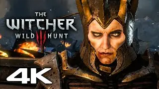 The Witcher 3 Wild Hunt Boss Fight & Ending Scene 4K