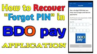 Как восстановить забытый PIN-код в приложении BDO pay