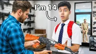 Buying illegal items as FAKE School Student!