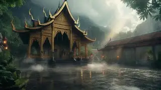 Ancient Temple Rain | 1111Hz Angel Number for Spiritual Cleansing & New Beginnings