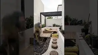 Peaceful Backyard Garden Scene 🌿 | Calm Outdoor Space #Backyard #Shorts