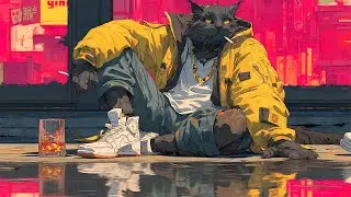 CAT NOIR 2088 | Sad Synthwave Chillwave for Solitude & Neon Tranquility