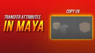 Transfer Attributes in Maya - Copy UV - Maya 2024