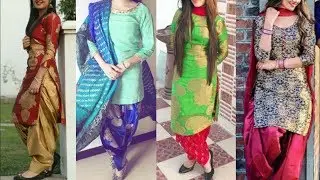 New Stylish Brocate Silk Fabric Patiyala Shalwar || Party Wear Brocade Suit