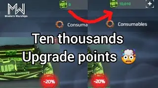 Modern Warships buying 10000 upgrade points!!!