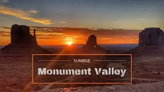 Amazing Sunrise at Monument Valley