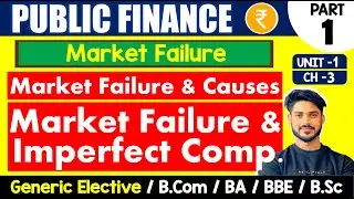 Market Failure & its Causes | Imperfect Competition | Public Finance GE | B.com, BA, Sem 4 & Sem 6