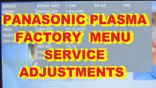 Перезагрузка! Panasonic Plasma, сервисное меню, настройки, баланс белого, коды ошибок, использование, дисплей