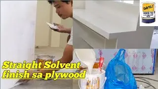 pagpintura sa plywood gamit ang liquid tile or solvent finish
