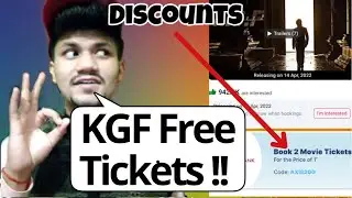 KGF Chapter 2 Ticket Booking Discounts | KGF Chapter 2 Tickets Booking Bookmyshow | Paytm