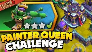 Easily 3 star the painter queen challenge with @JudoSloth  strategy (clash of clans) 🥶💪👊