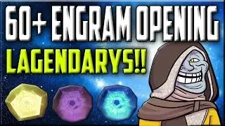 Destiny - opening 60+ engrams - huge engram opening