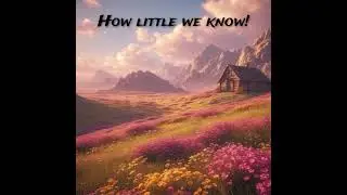 How little we know!