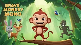 Brave Monkey Mono | Animated Moral Jungle Story | Hindi and urdu