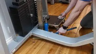 Homemade Toe Jack. Lifting gym equipment.