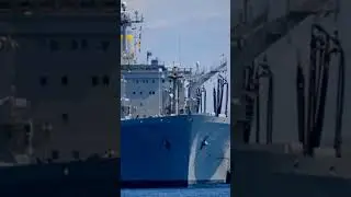 US Navy replenishment oilers are diesel powered #usnavy #oilers #supplyship