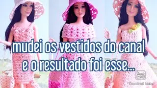 Como fazer vestidos novos e lindos em croch&ecirc; para Barbie 