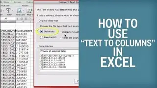 Use of Text to Column; How to separate data from one column to many columns; Excel Tutorial