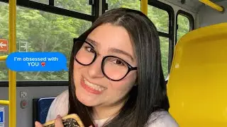 ASMR: A nerd obsessed with you sits next to you on the bus.