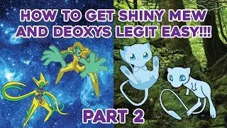 How to Get Shiny Mew and Deoxys LEGIT in Pokemon Emerald Part 2 | The Event Items
