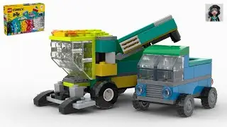 HARVESTER and TRUCK Lego classic 11036 ideas How to build