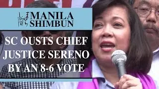 SC ousts Chief Justice Sereno by an 8-6 vote