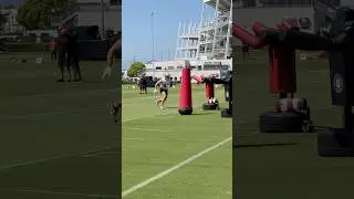 The QB fixtures just look like a playground for #NickBosa (at #49ers minicamp)