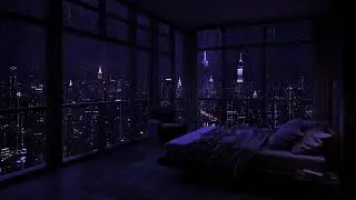 ASMR de lluvia para un sue&ntilde;o profundo 🎧 Dormitorio acogedor con ambiente urbano relajante
