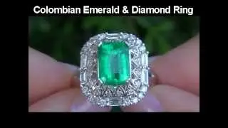 Desperate Housewife Sells Prized Colombian Emerald Ring 14K