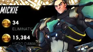 MICKIE #1 SIGMA! PRO PLAYER IN COMPETITIVE! [ OVERWATCH SEASON 18 TOP 500 ]
