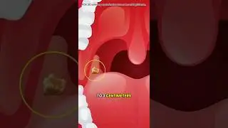 How Tonsil Stones Form Inside Your Throat | 3D Animation #shorts